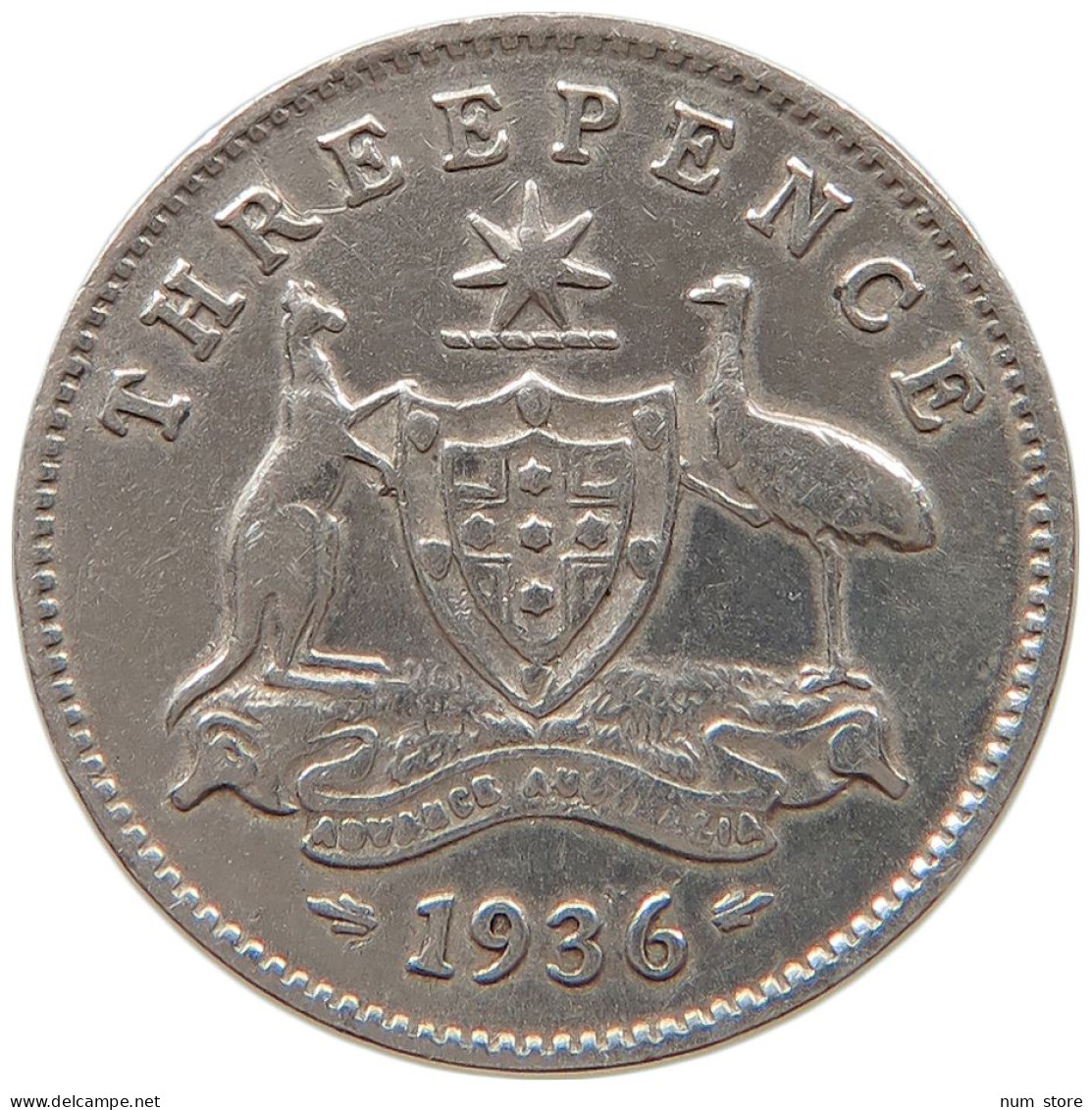 AUSTRALIA 3 PENCE 1936 #s031 0249 - Threepence