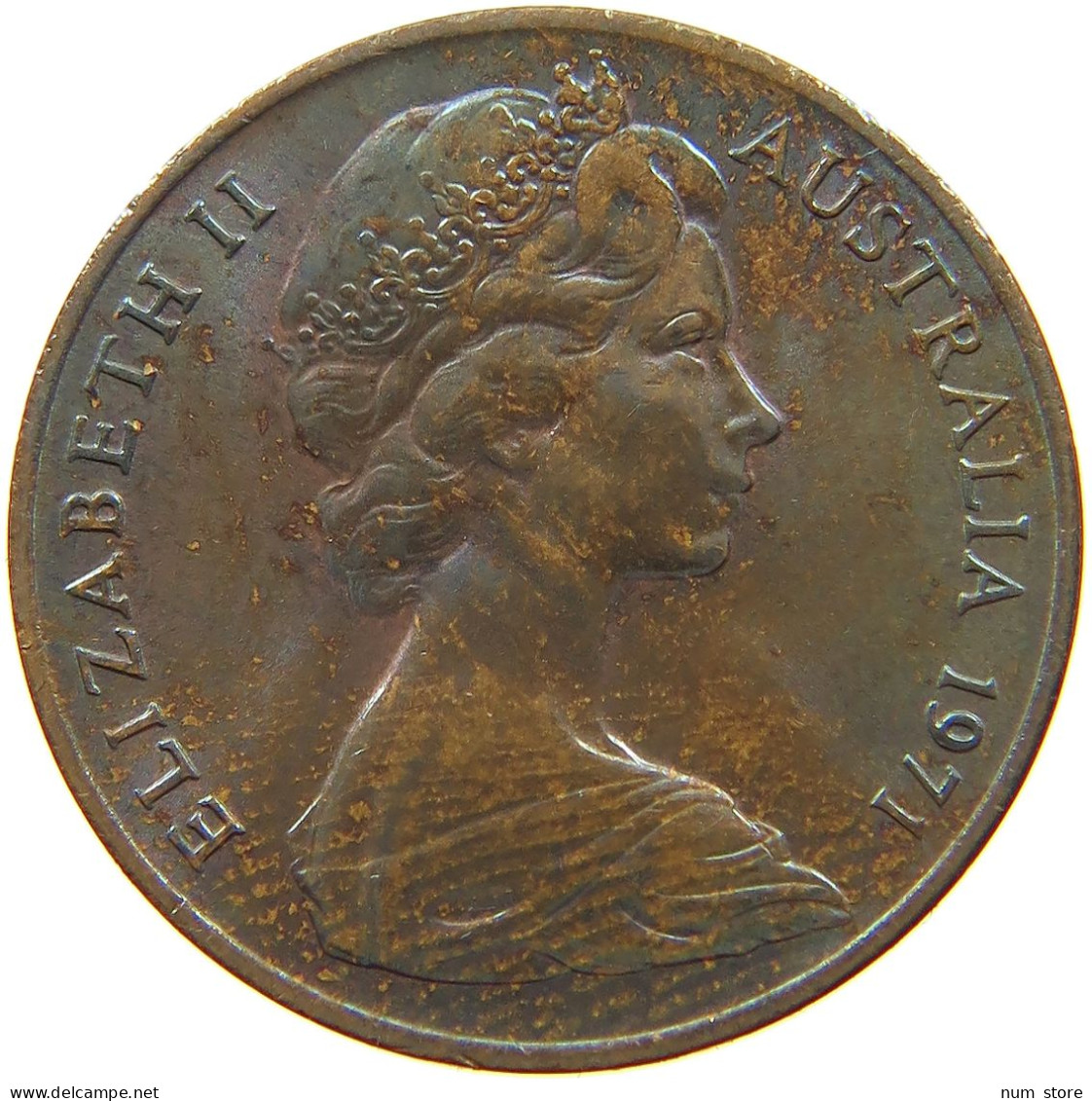 AUSTRALIA 2 CENTS 1971 #s062 0161 - 2 Cents
