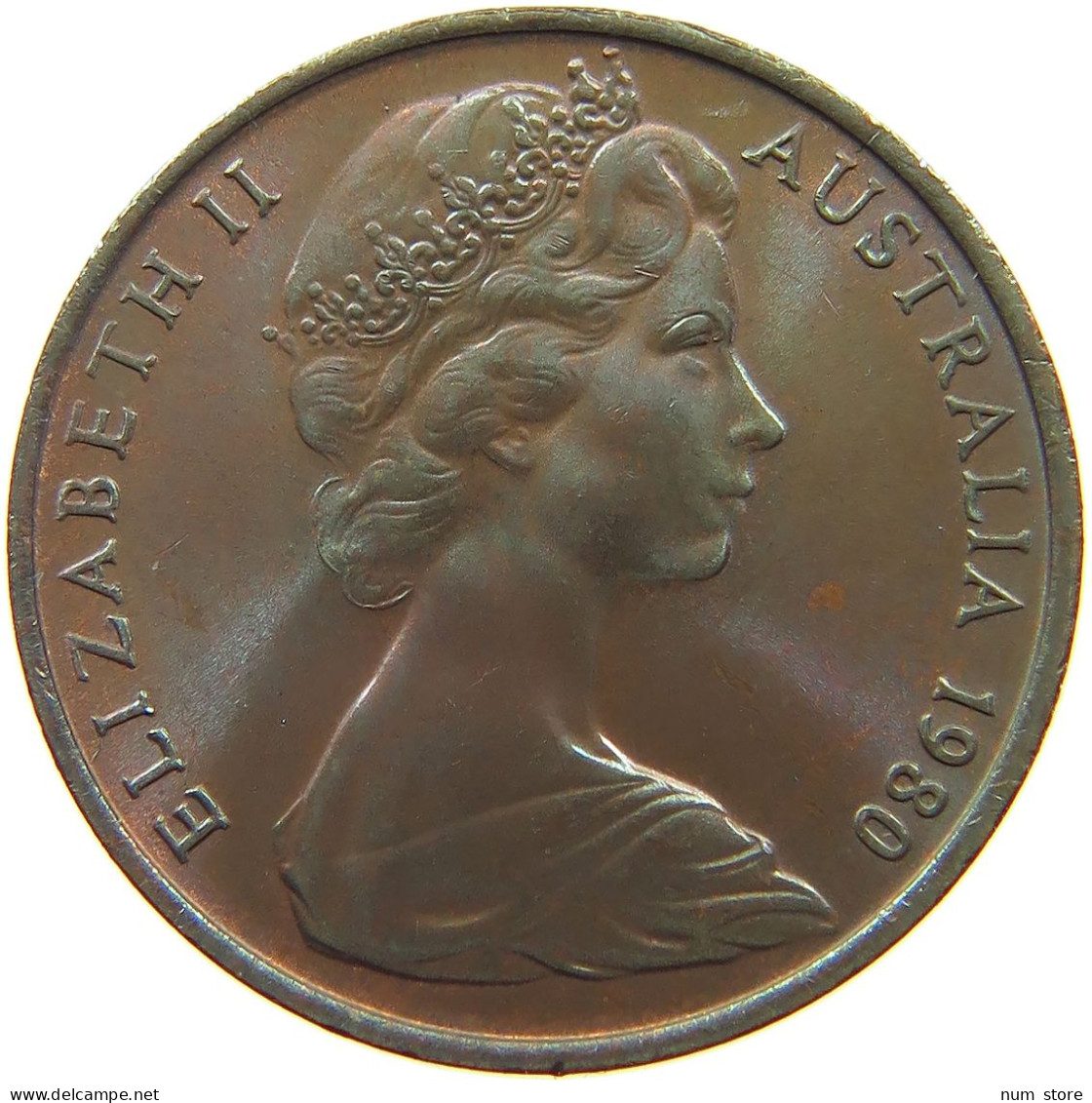 AUSTRALIA 2 CENTS 1980 TOP #s062 0217 - 2 Cents