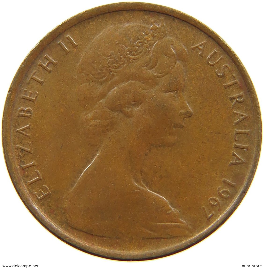 AUSTRALIA 2 CENTS 1967 #a075 0405 - 2 Cents