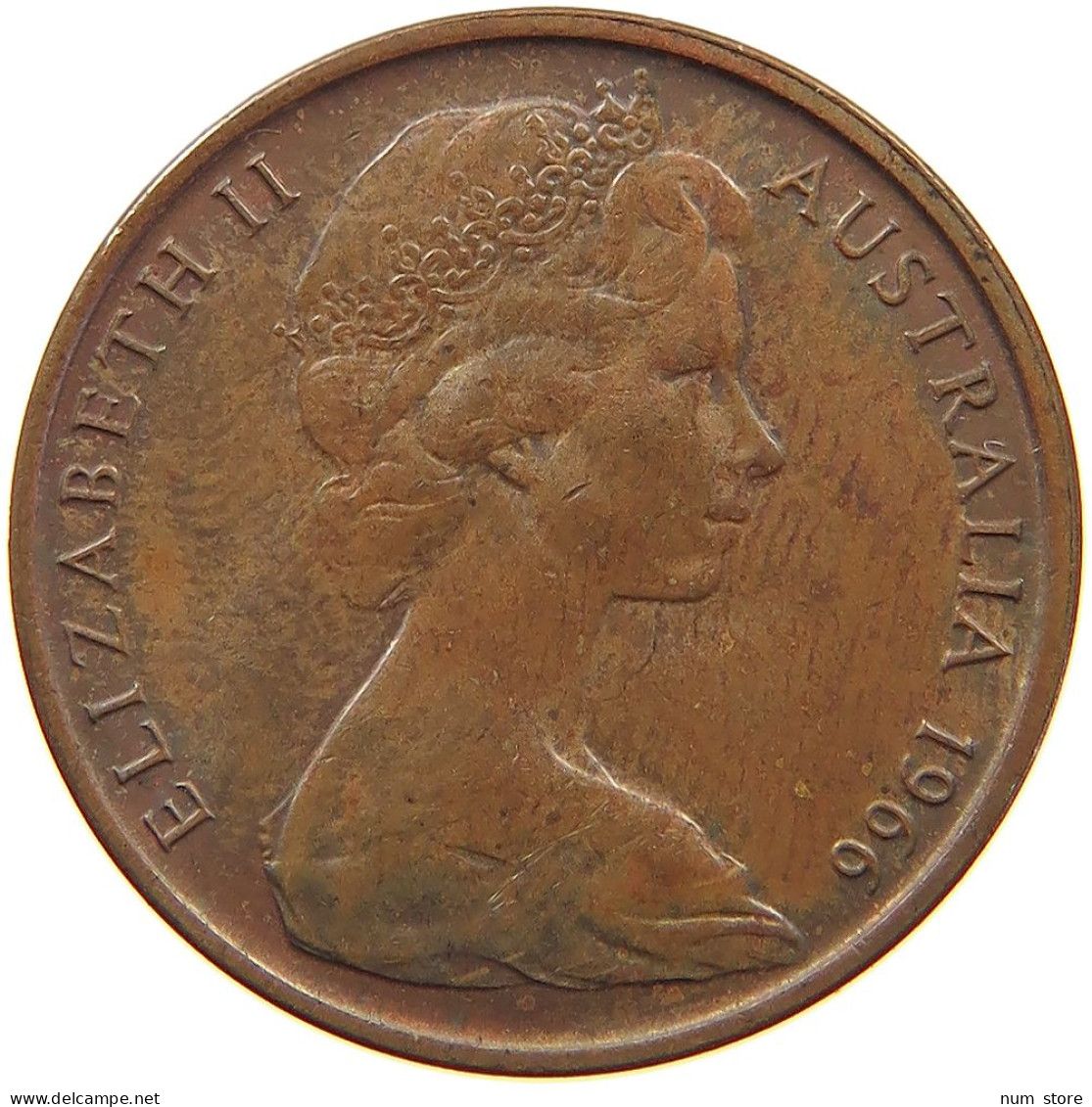 AUSTRALIA 2 CENTS 1966 #s019 0249 - 2 Cents