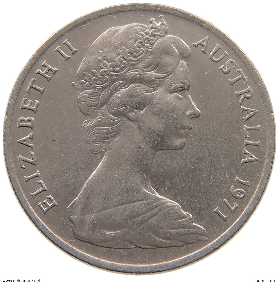 AUSTRALIA 10 CENTS 1971 #s061 0401 - 10 Cents