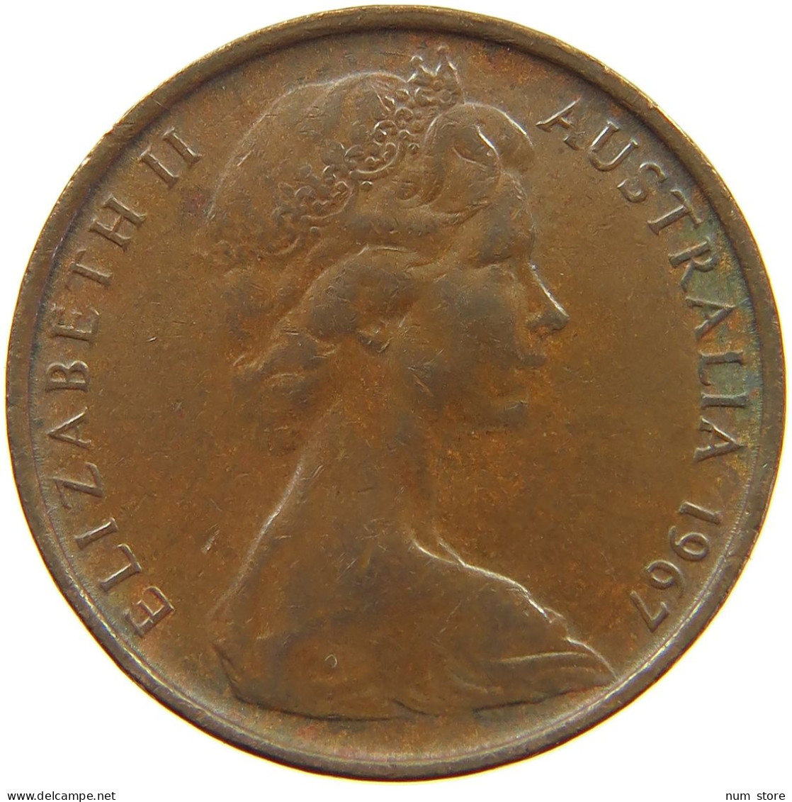 AUSTRALIA 2 CENTS 1967 #a075 0401 - 2 Cents