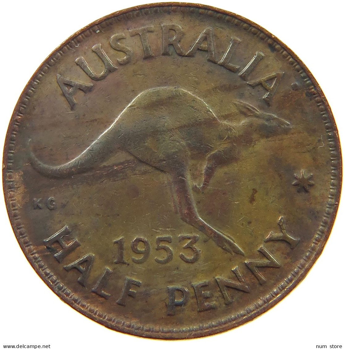 AUSTRALIA 1/2 PENNY 1953 #c071 0525 - ½ Penny