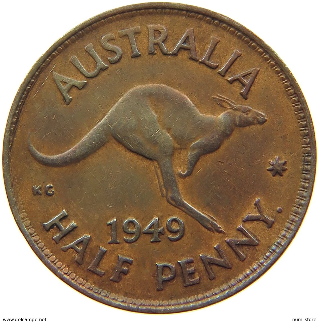 AUSTRALIA 1/2 PENNY 1949 #s067 0247 - ½ Penny