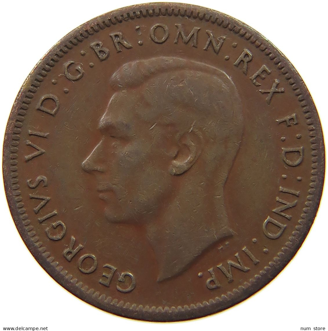 AUSTRALIA 1/2 PENNY 1943 #s050 0267 - ½ Penny