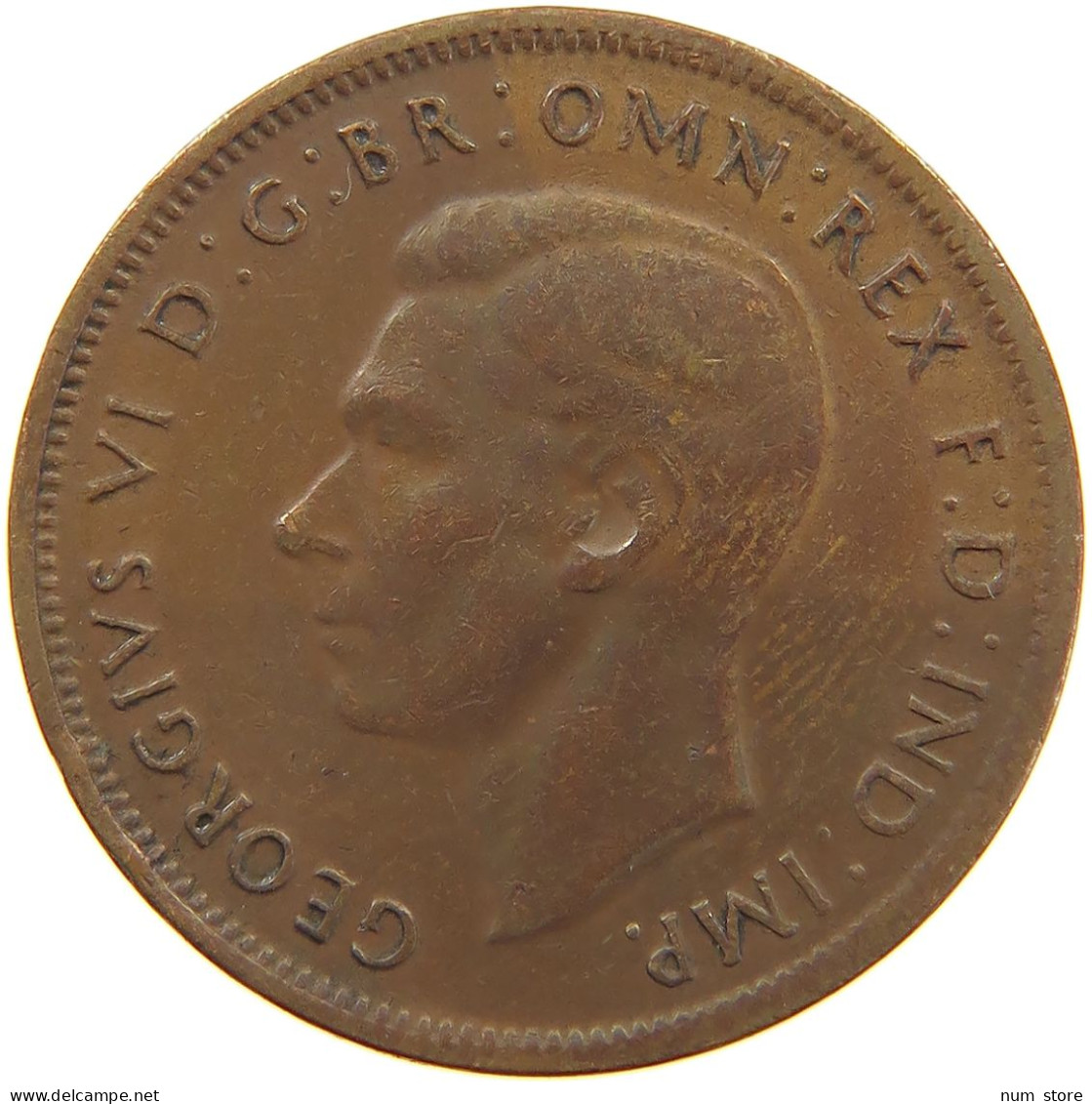 AUSTRALIA 1/2 PENNY 1943 #a042 0253 - ½ Penny