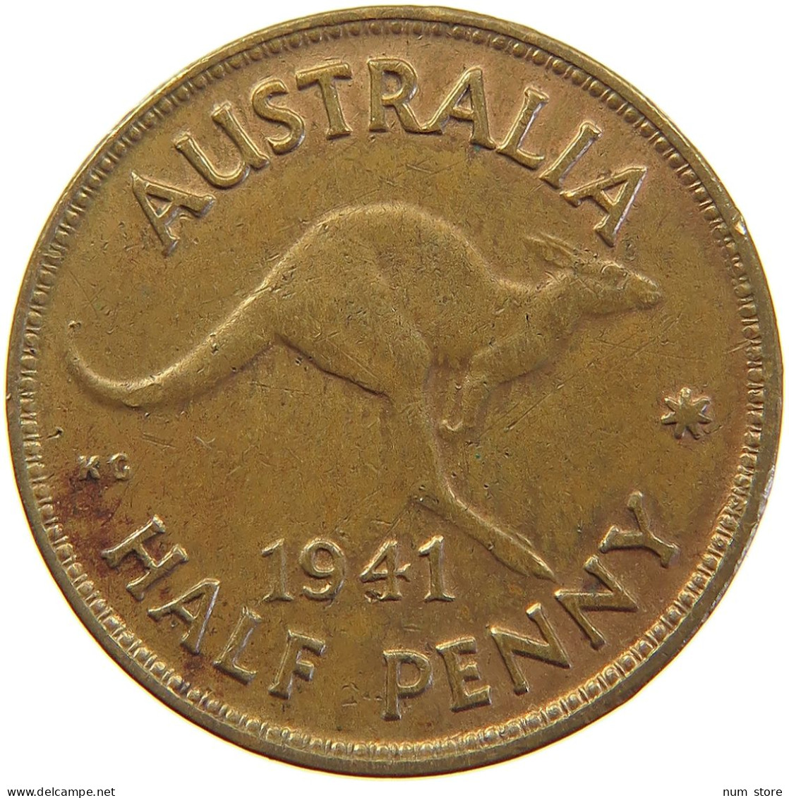 AUSTRALIA 1/2 PENNY 1941 #c063 0551 - ½ Penny