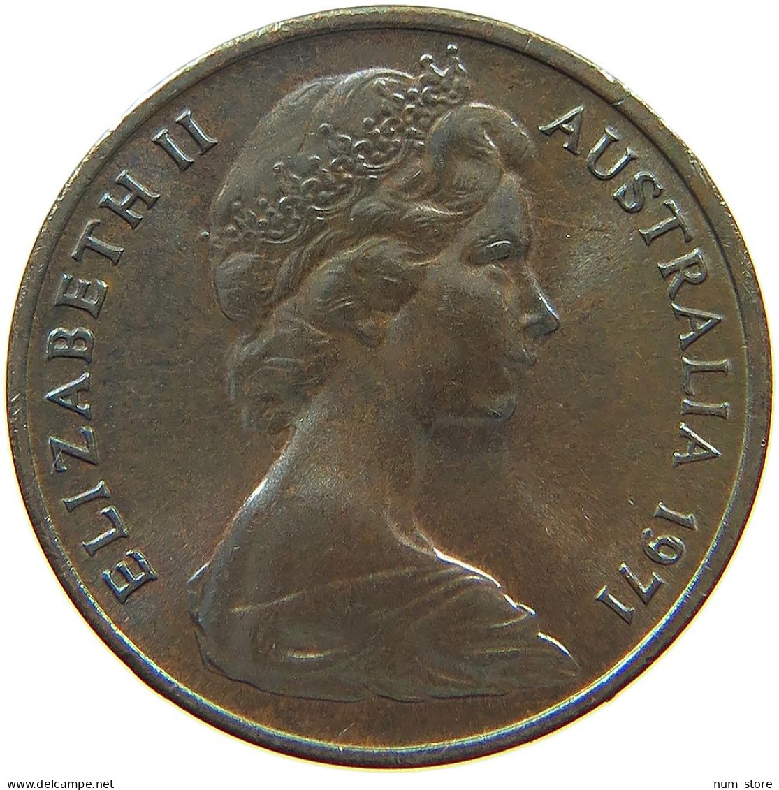 AUSTRALIA 1 CENT 1971 TOP #s062 0473 - Cent