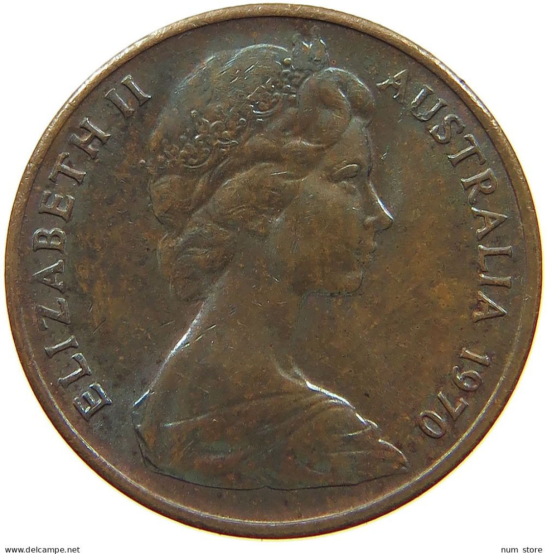 AUSTRALIA 1 CENT 1970 #s062 0353 - Cent