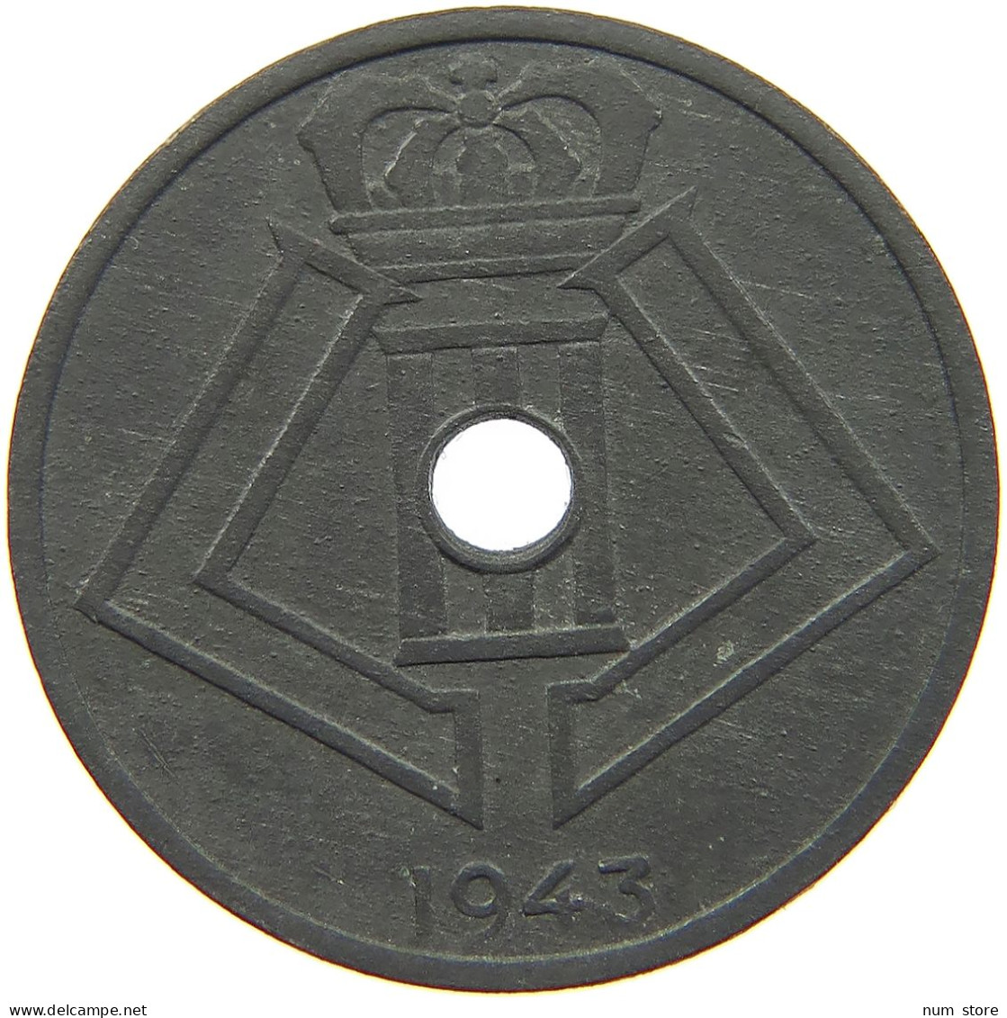 BELGIUM 25 CENTIMES 1943 #c075 0761 - 25 Cents