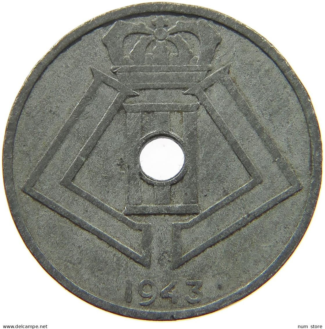 BELGIUM 25 CENTIMES 1943 #a006 0099 - 25 Centimes