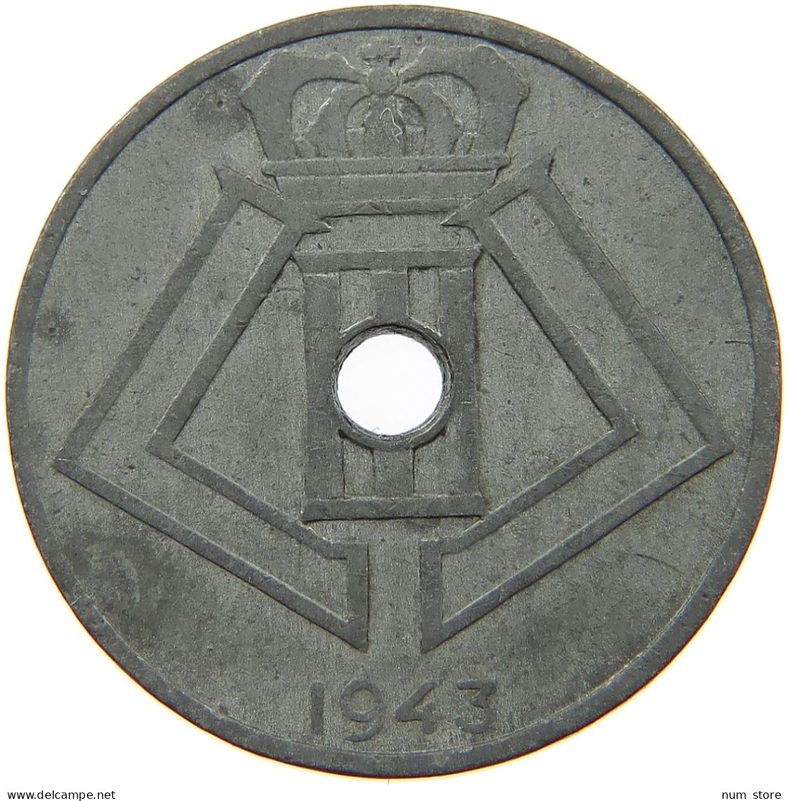 BELGIUM 25 CENTIMES 1943 #a006 0087 - 25 Centimos