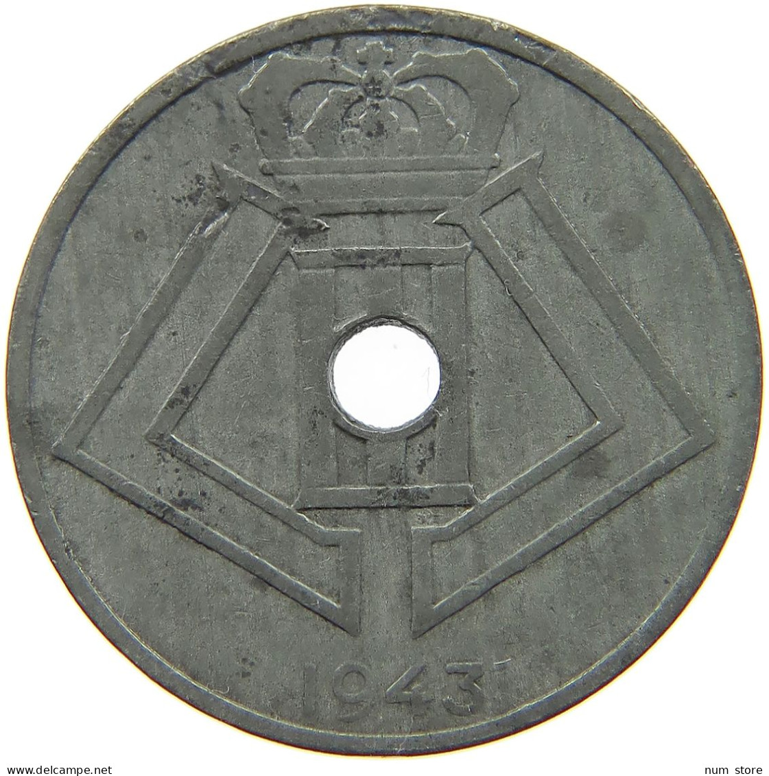 BELGIUM 25 CENTIMES 1943 #a006 0085 - 25 Cent