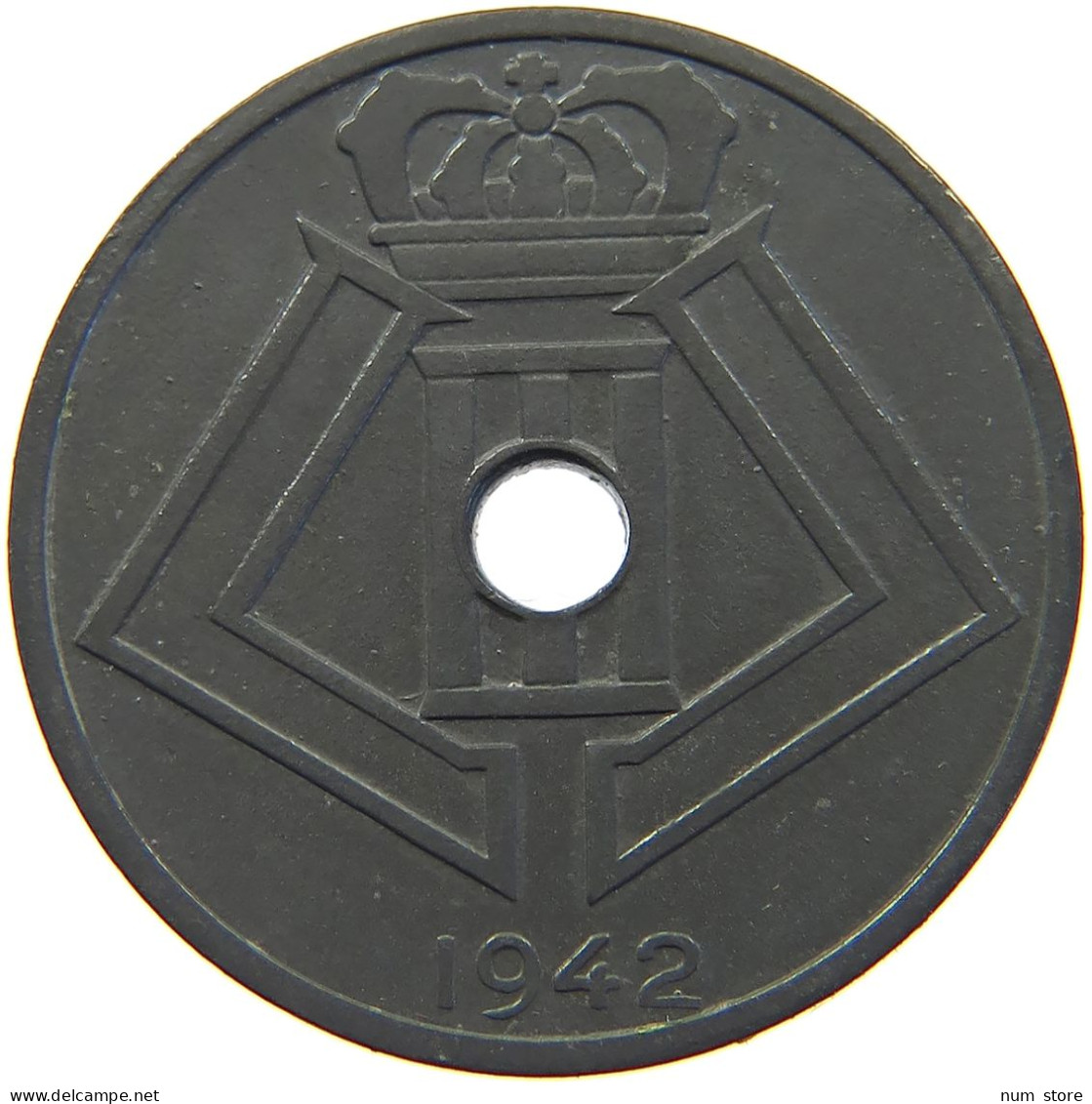 BELGIUM 25 CENTIMES 1942 #s023 0095 - 25 Cents
