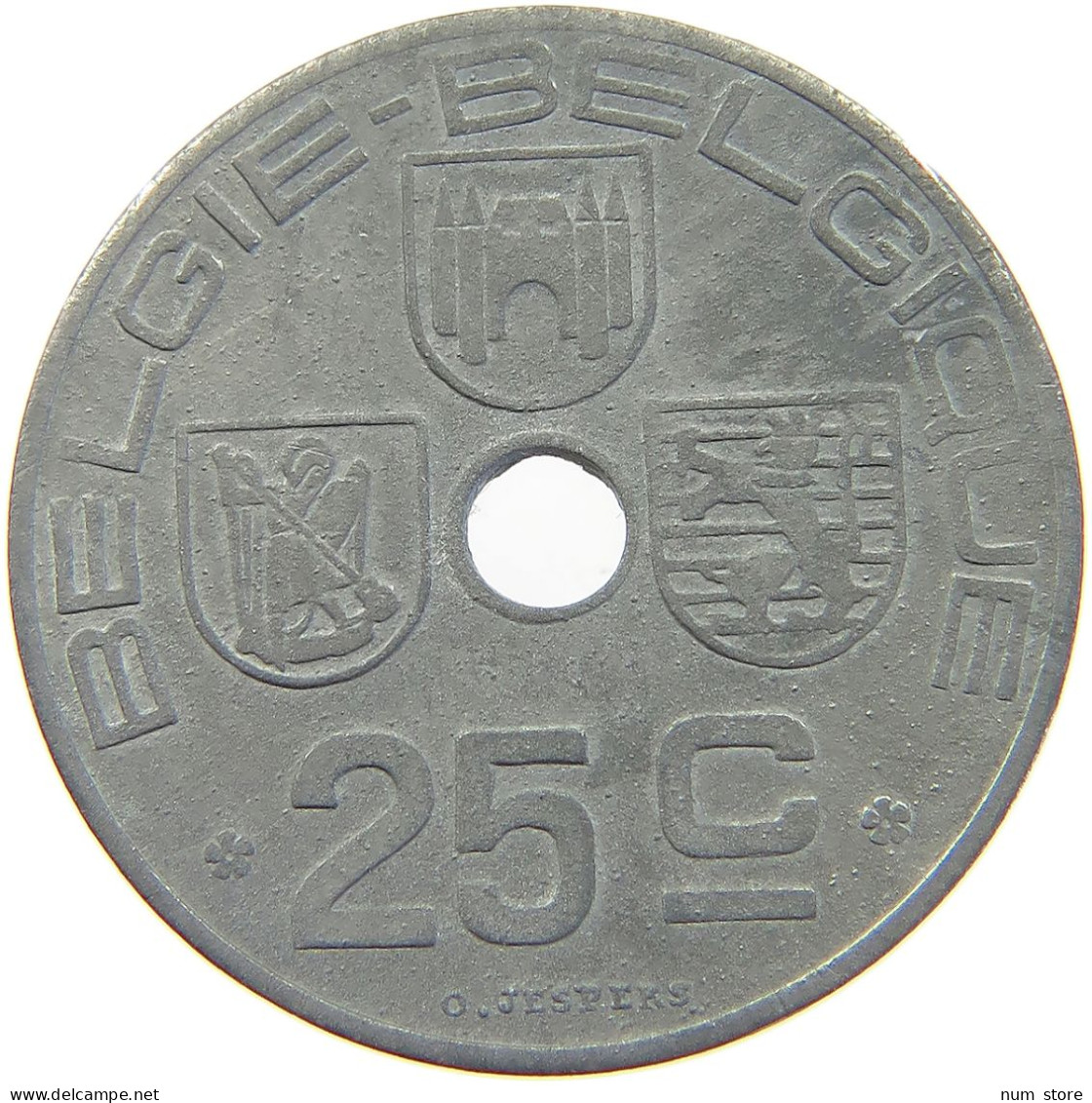 BELGIUM 25 CENTIMES 1942 #c058 0349 - 25 Cent