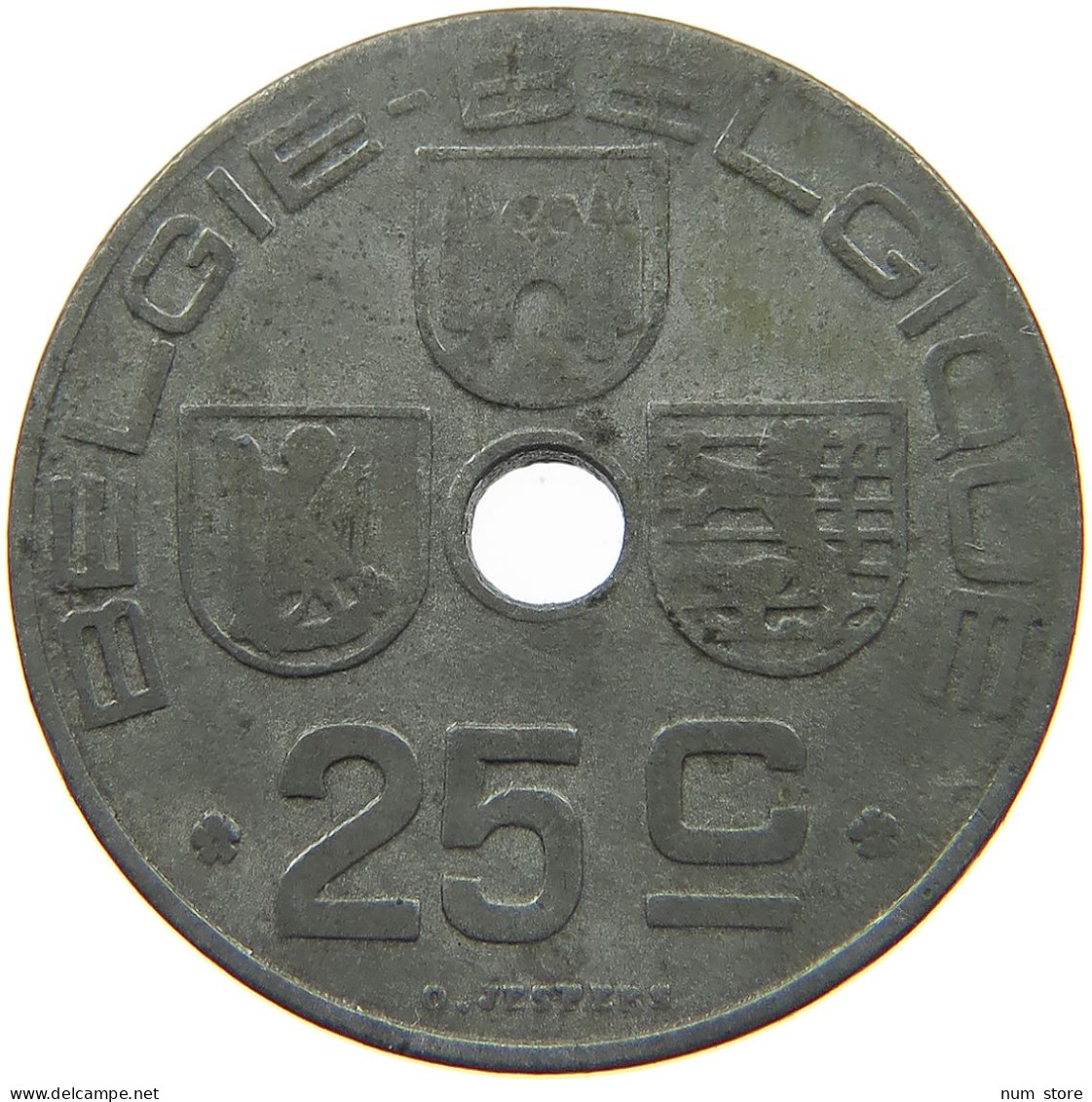 BELGIUM 25 CENTIMES 1942 #a006 0083 - 25 Centimos