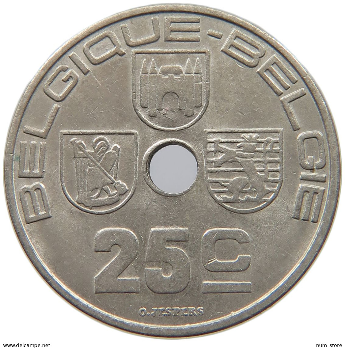 BELGIUM 25 CENTIMES 1939 #c014 0285 - 25 Centimes