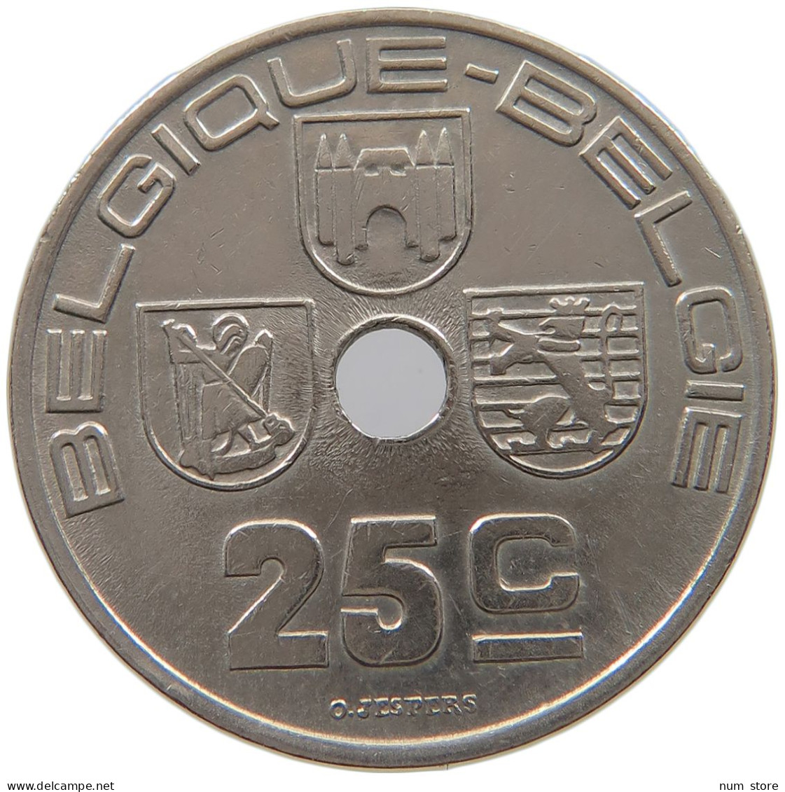 BELGIUM 25 CENTIMES 1939 #a079 0281 - 25 Cents