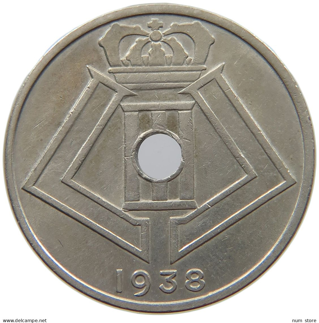 BELGIUM 25 CENTIMES 1938 #c052 0315 - 25 Centimos