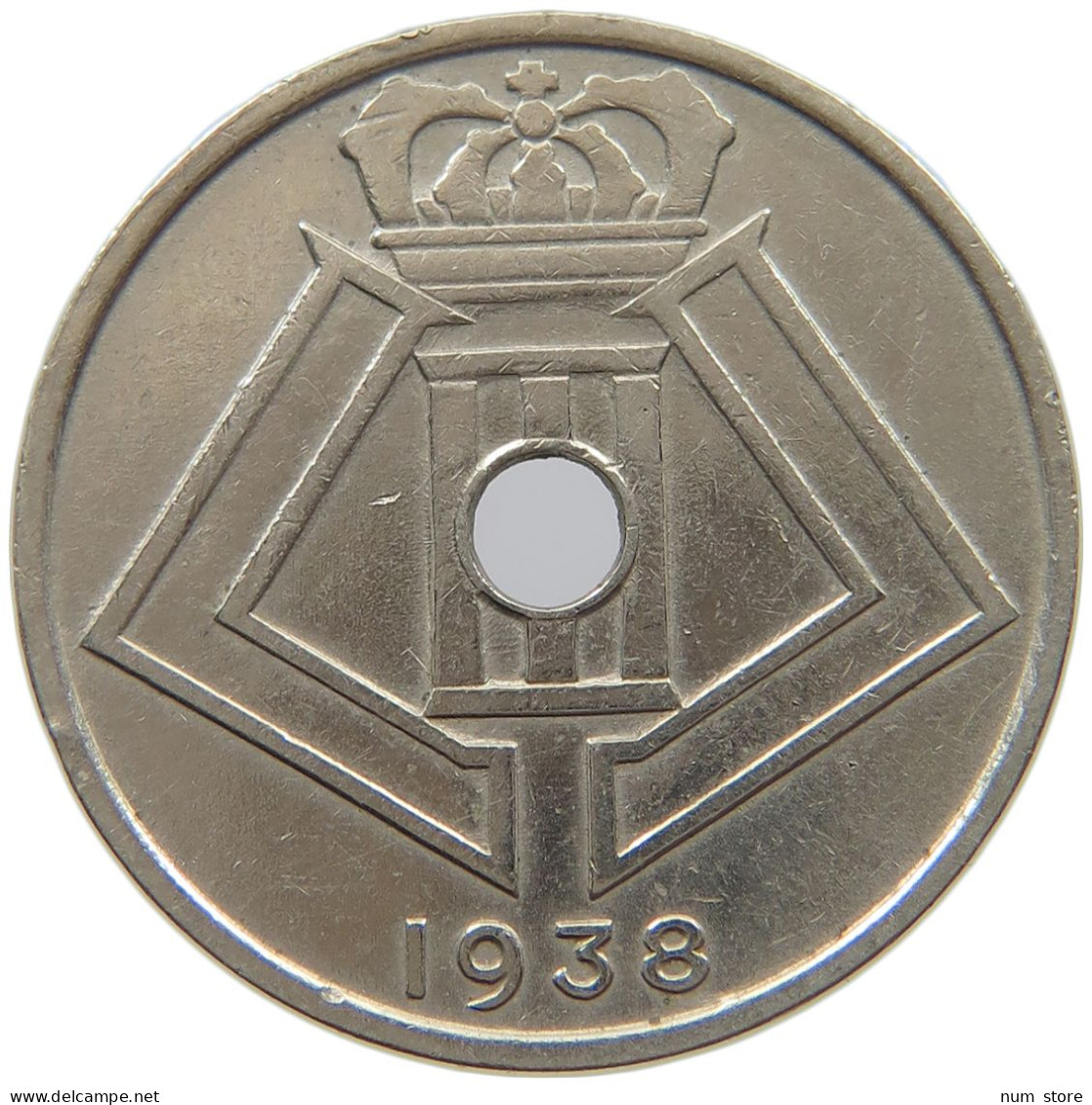 BELGIUM 25 CENTIMES 1938 #c014 0287 - 25 Centimes