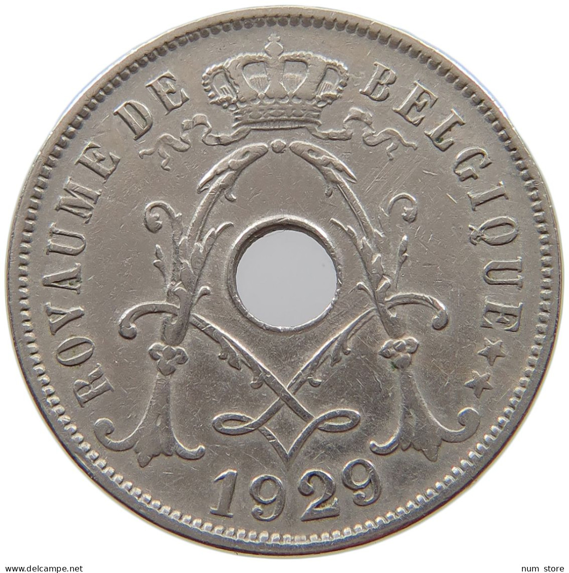 BELGIUM 25 CENTIMES 1929 #a043 0235 - 25 Cents