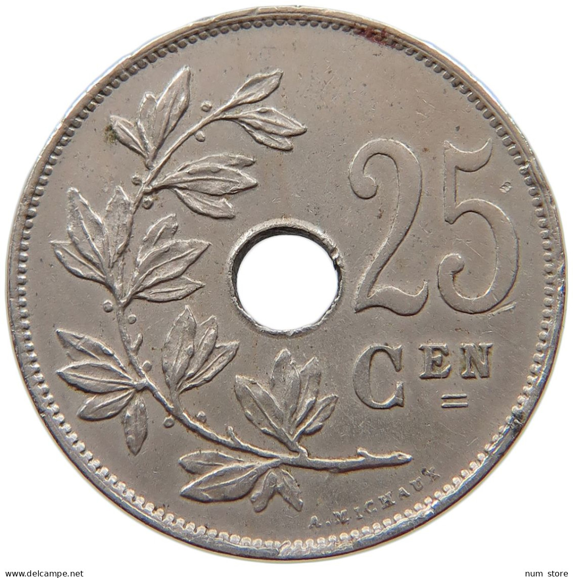 BELGIUM 25 CENTIMES 1921 #a017 0007 - 25 Centimes