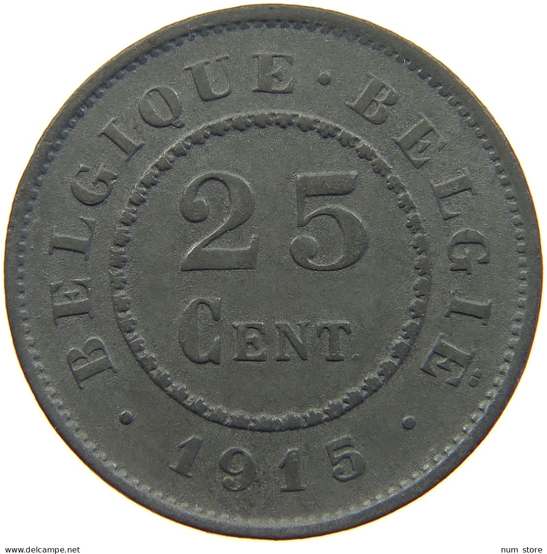 BELGIUM 25 CENTIMES 1915 #c017 0025 - 25 Centimes
