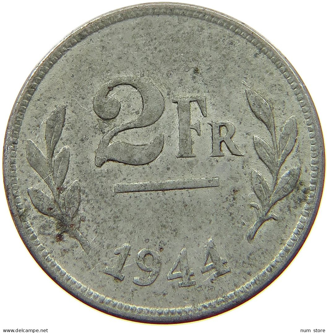 BELGIUM 2 FRANCS 1944 #s075 0089 - 2 Frank (1944 Befreiung)