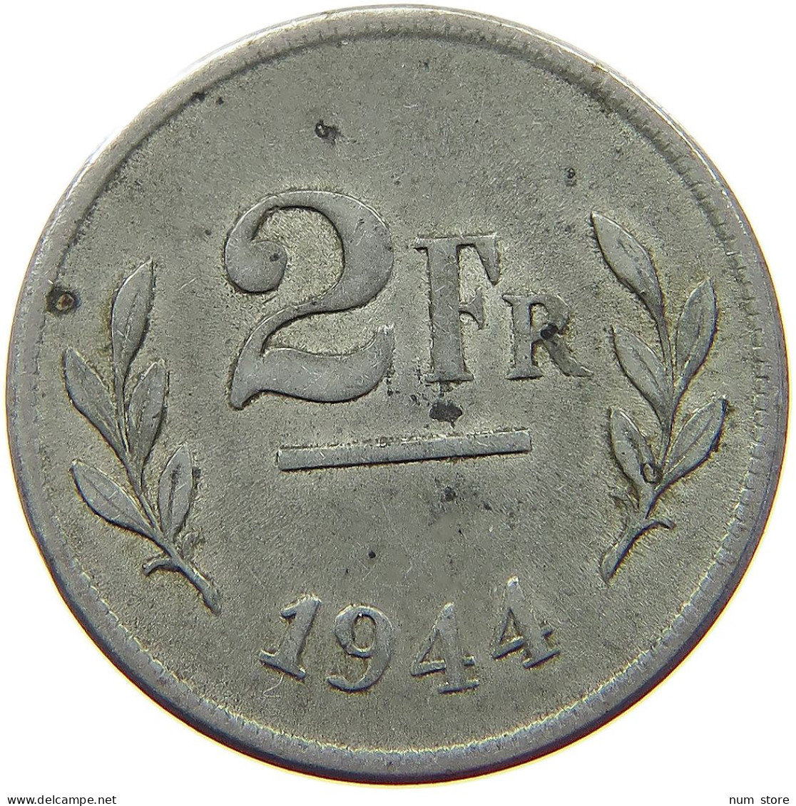 BELGIUM 2 FRANCS 1944 #s075 0087 - 2 Francs (1944 Liberation)