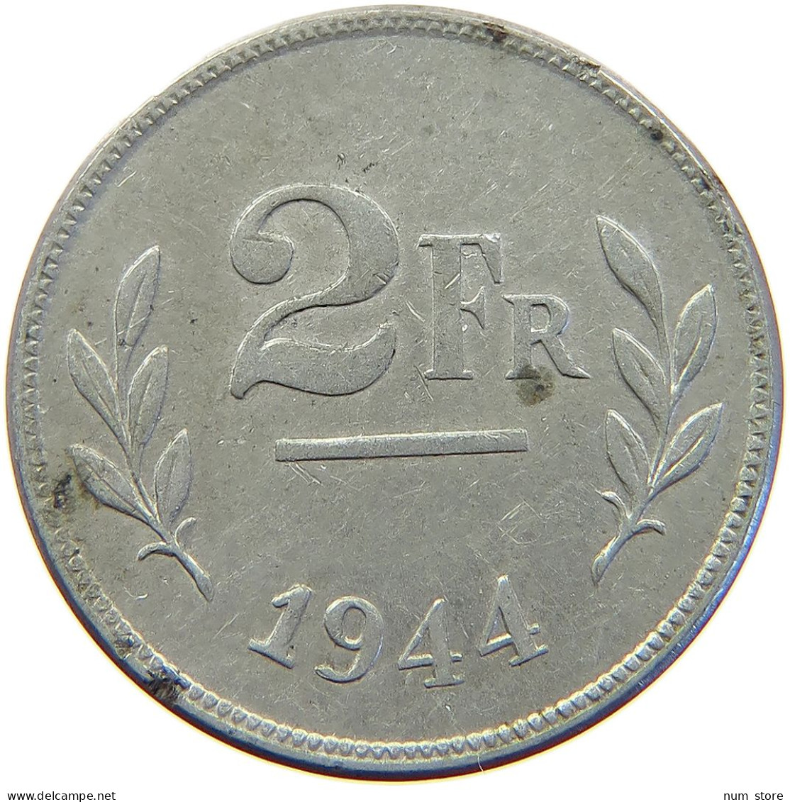 BELGIUM 2 FRANCS 1944 #s023 0015 - 2 Francs (1944 Liberazione)