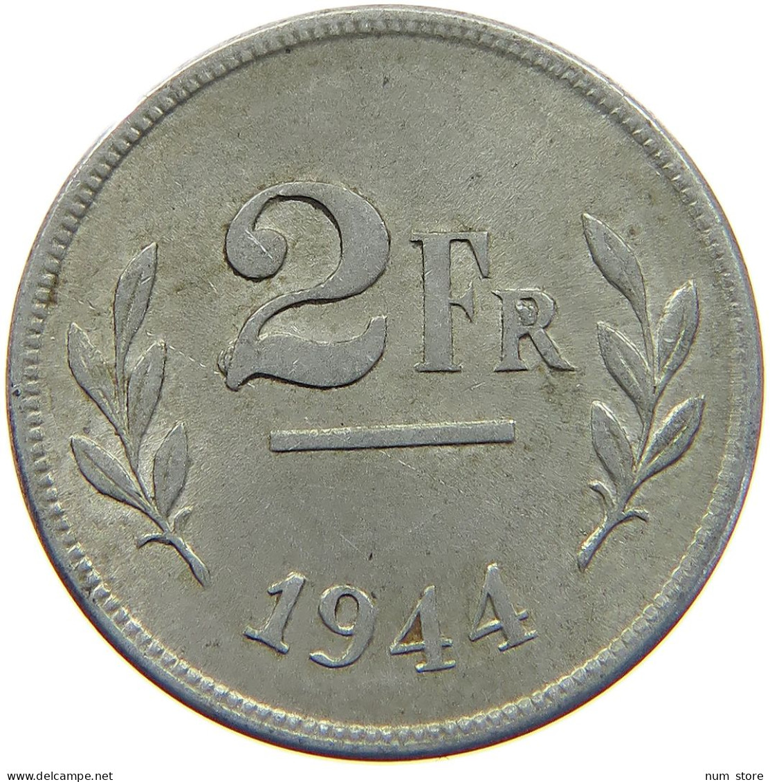 BELGIUM 2 FRANCS 1944 #c036 0045 - 2 Francs (1944 Liberation)