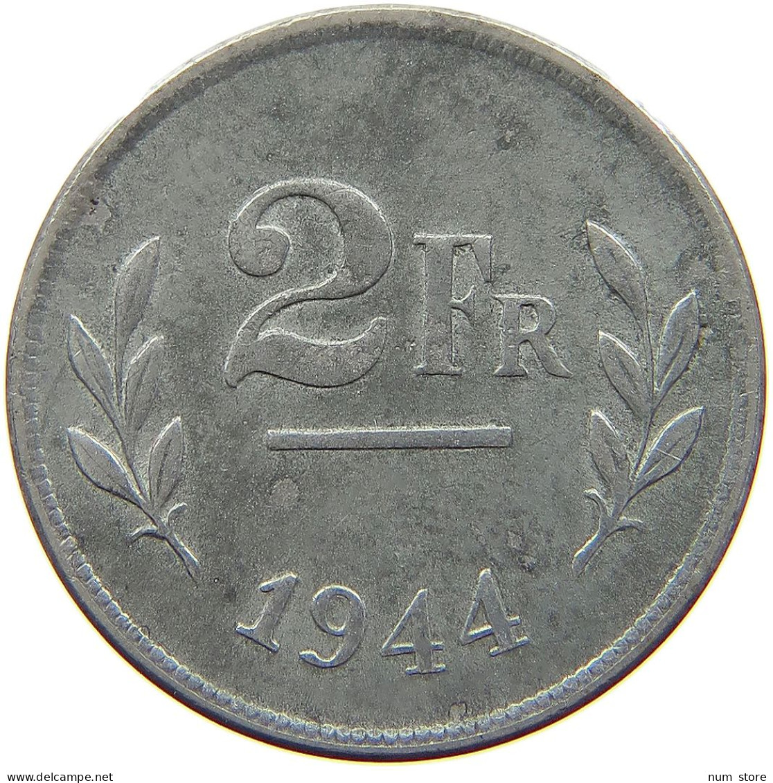 BELGIUM 2 FRANCS 1944 #a086 0343 - 2 Francs (1944 Liberation)