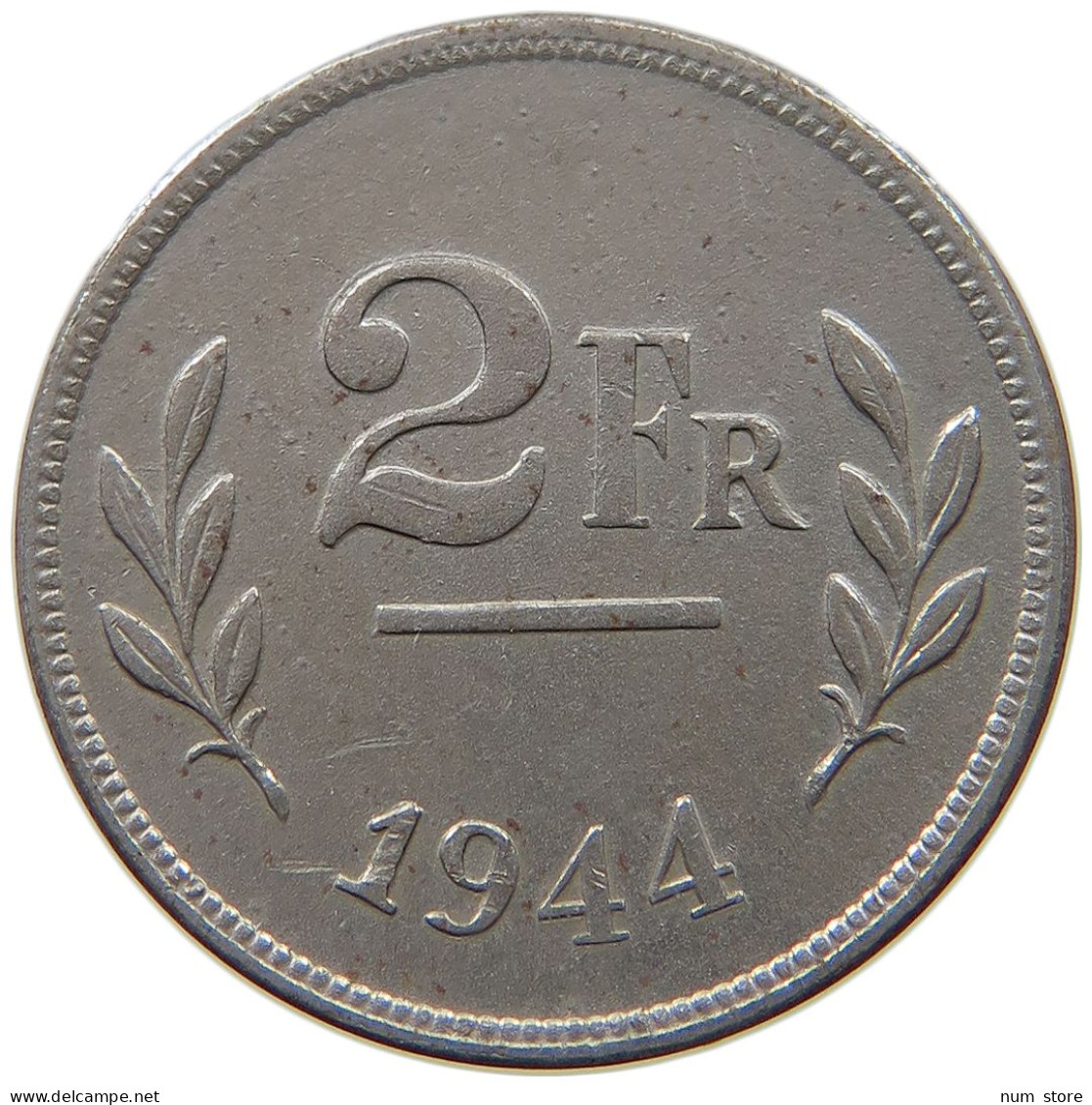 BELGIUM 2 FRANCS 1944 #a034 0891 - 2 Francs (1944 Liberation)