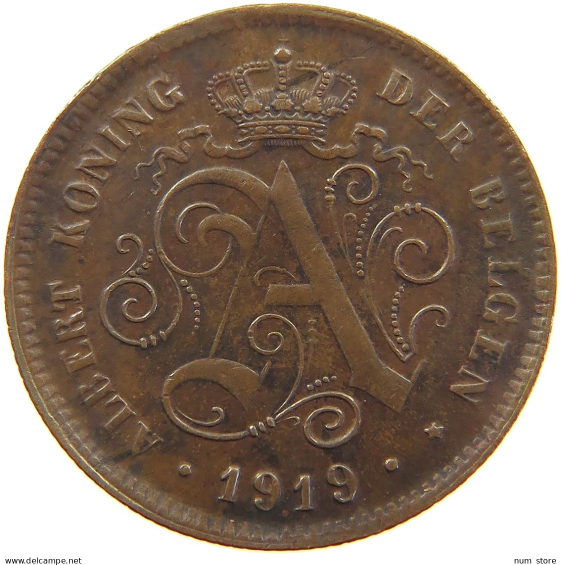 BELGIUM 2 CENTS 1919 #a066 0535 - 2 Cent