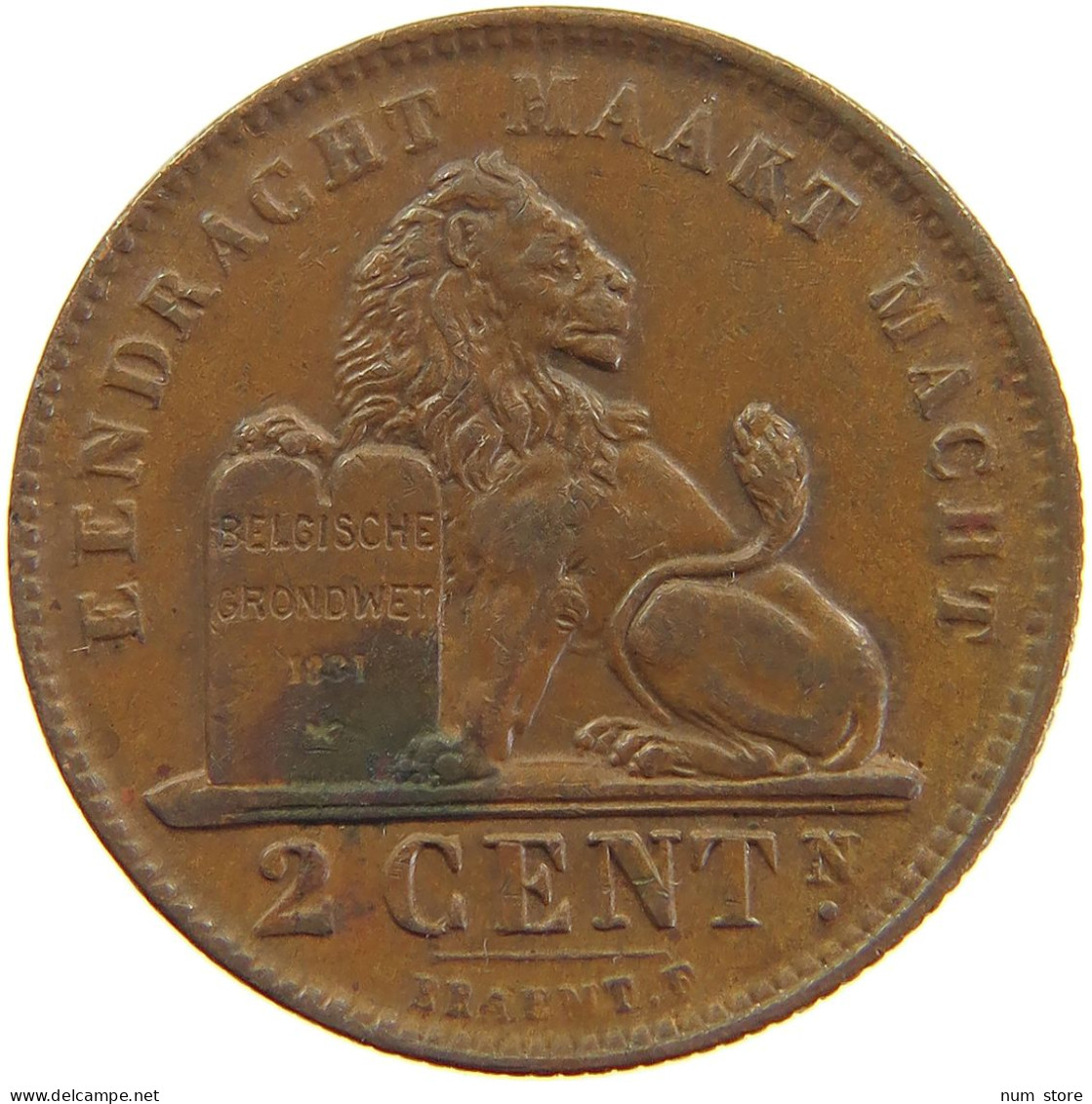 BELGIUM 2 CENTIMES 1919 #a085 0377 - 2 Centimes