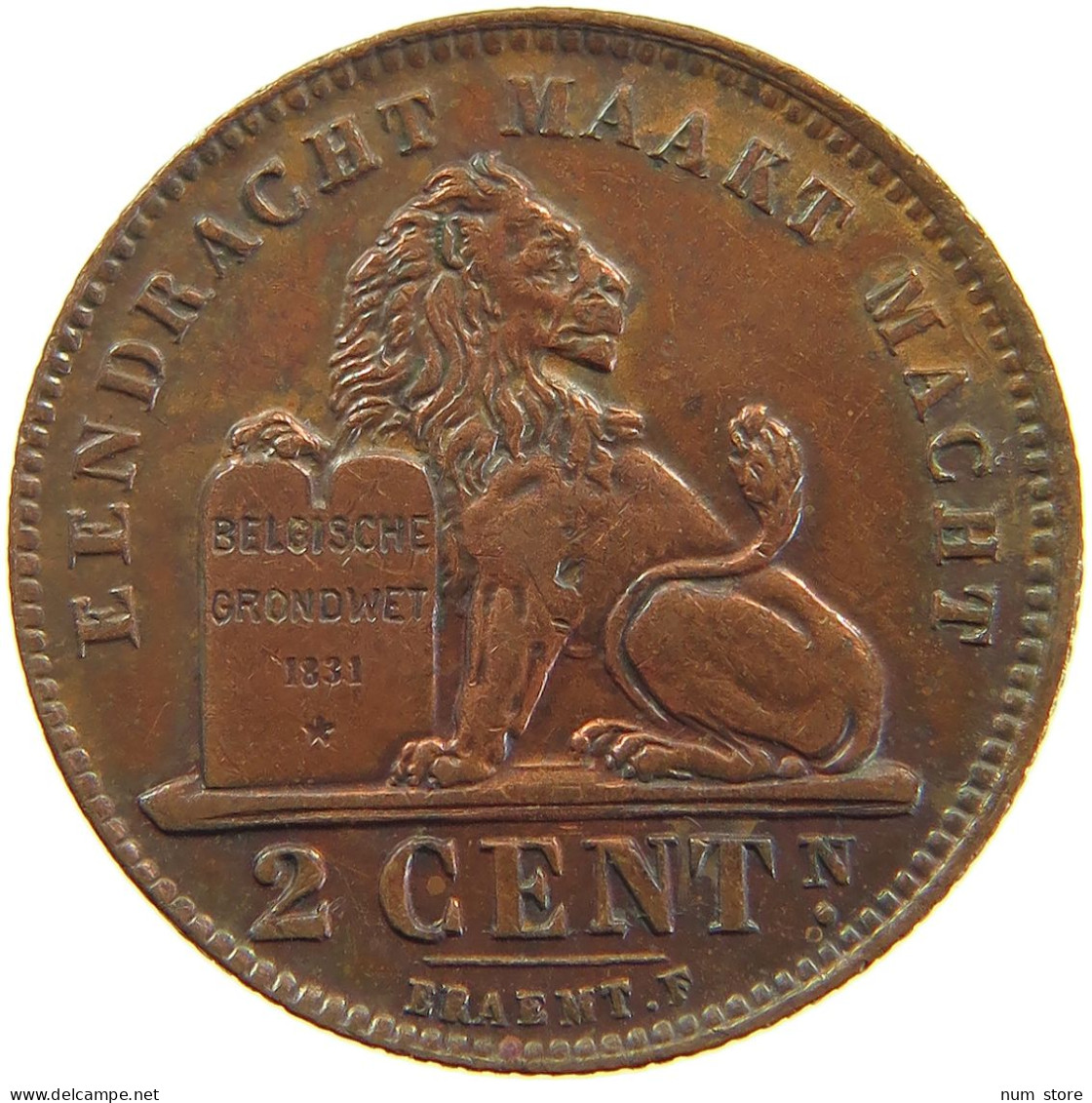 BELGIUM 2 CENTIMES 1919 #a085 0375 - 2 Cent