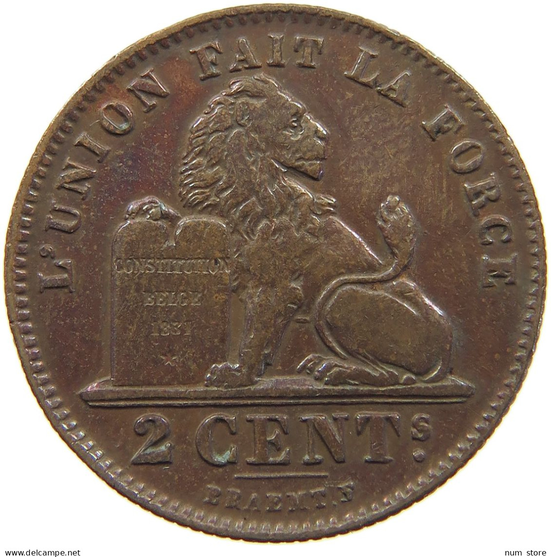 BELGIUM 2 CENTIMES 1912 #c080 0731 - 2 Cents