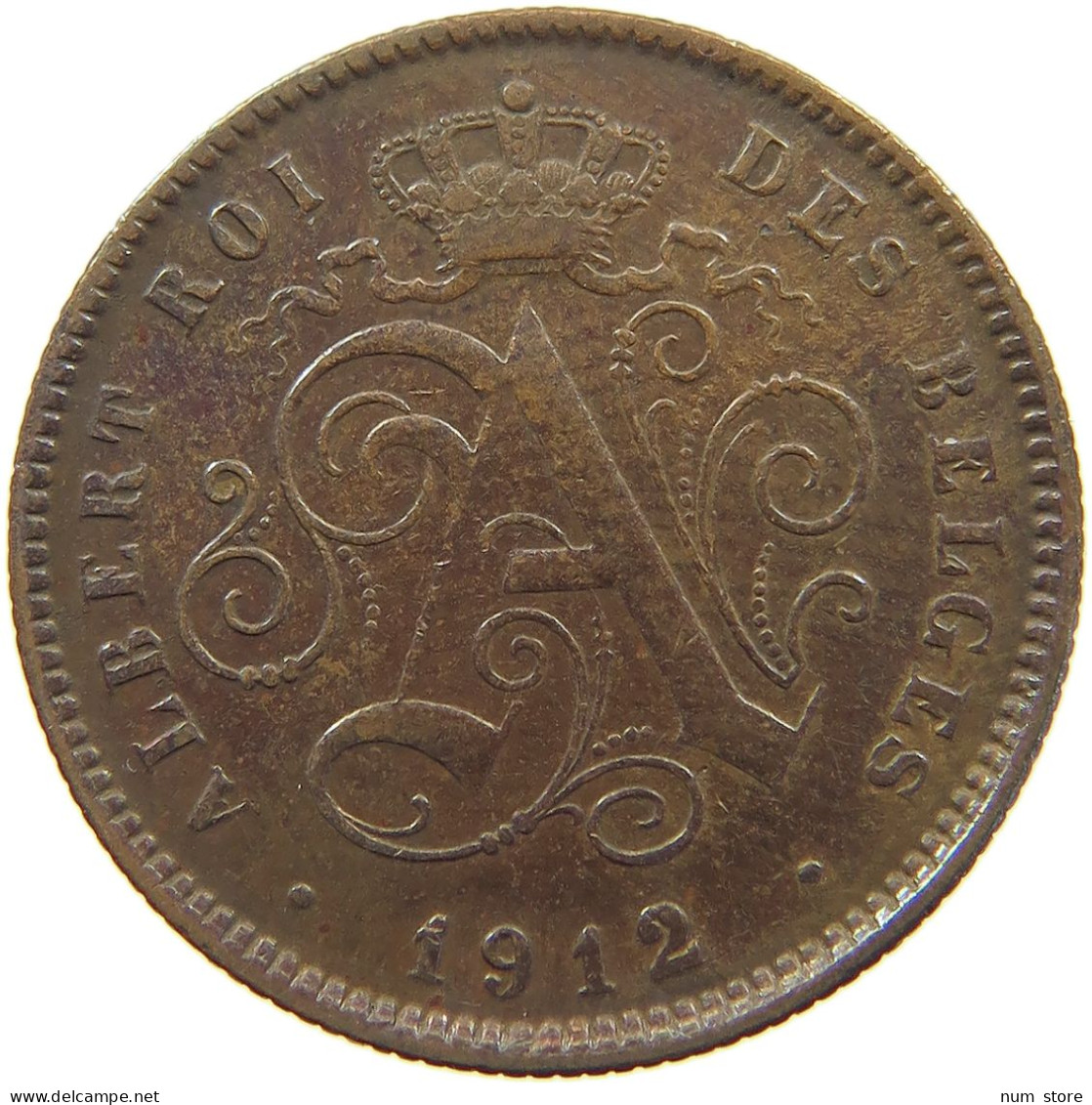 BELGIUM 2 CENTIMES 1912 #c080 0731 - 2 Cent