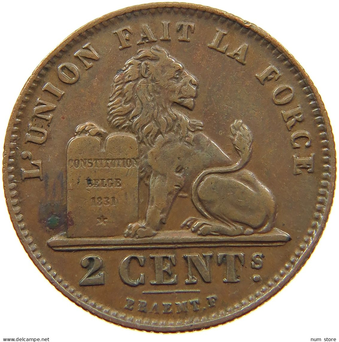 BELGIUM 2 CENTIMES 1912 #a013 0563 - 2 Cent