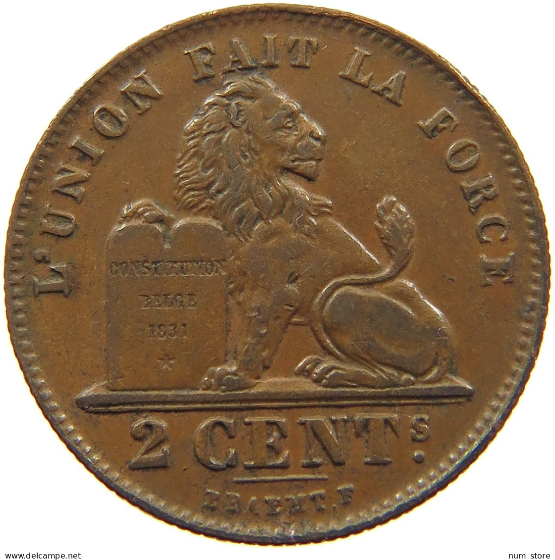 BELGIUM 2 CENTIMES 1912 #c010 0285 - 2 Cents