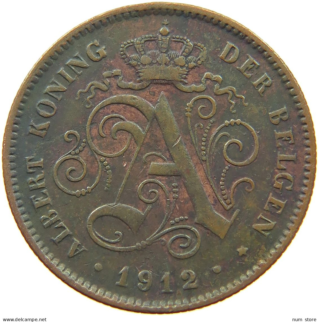 BELGIUM 2 CENTIMES 1912 #a013 0561 - 2 Cents