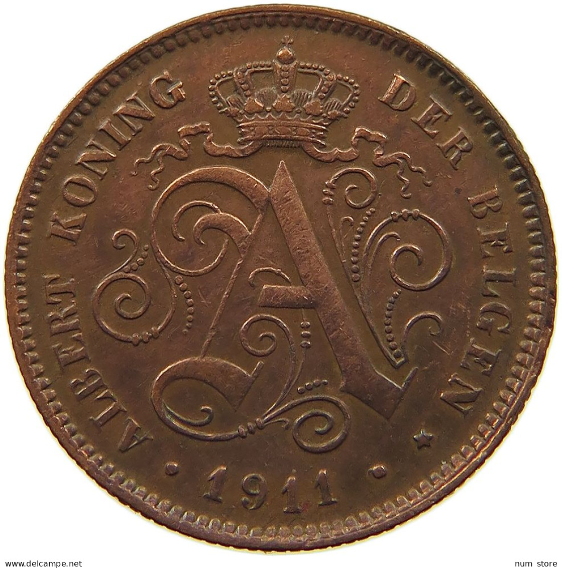 BELGIUM 2 CENTIMES 1911 #s050 0605 - 2 Cent