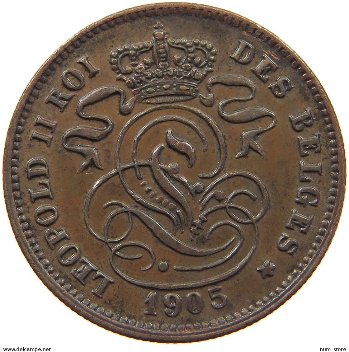 BELGIUM 2 CENTIMES 1905 #c080 0729 - 2 Cent