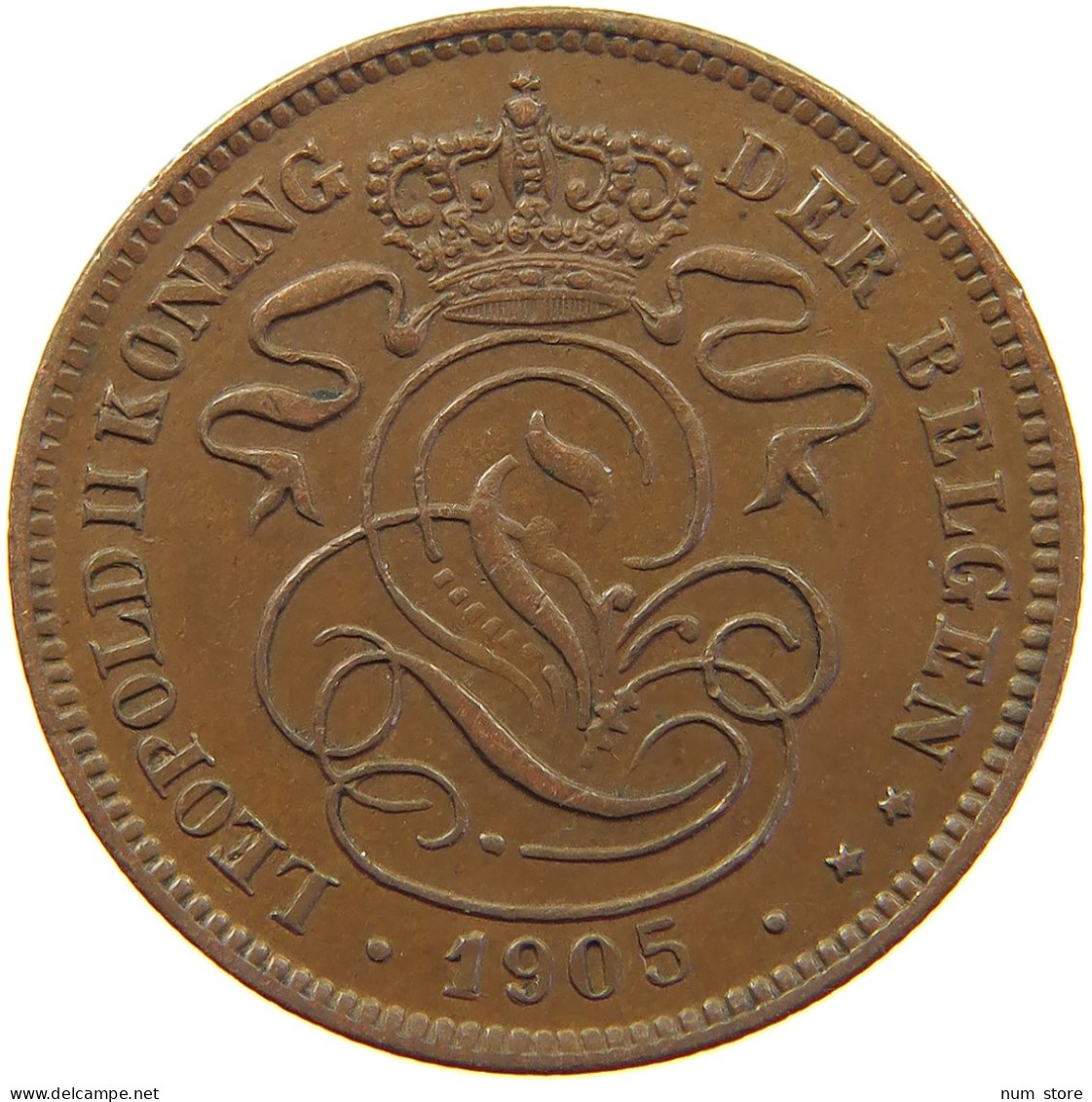 BELGIUM 2 CENTIMES 1905 #c062 0177 - 2 Cents