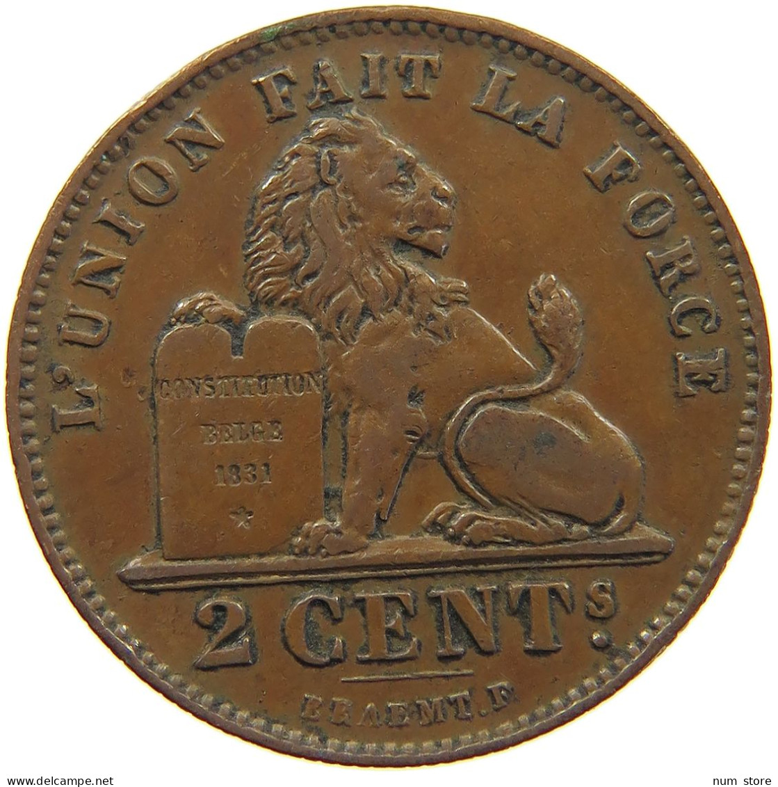 BELGIUM 2 CENTIMES 1905 #c032 0061 - 2 Cent
