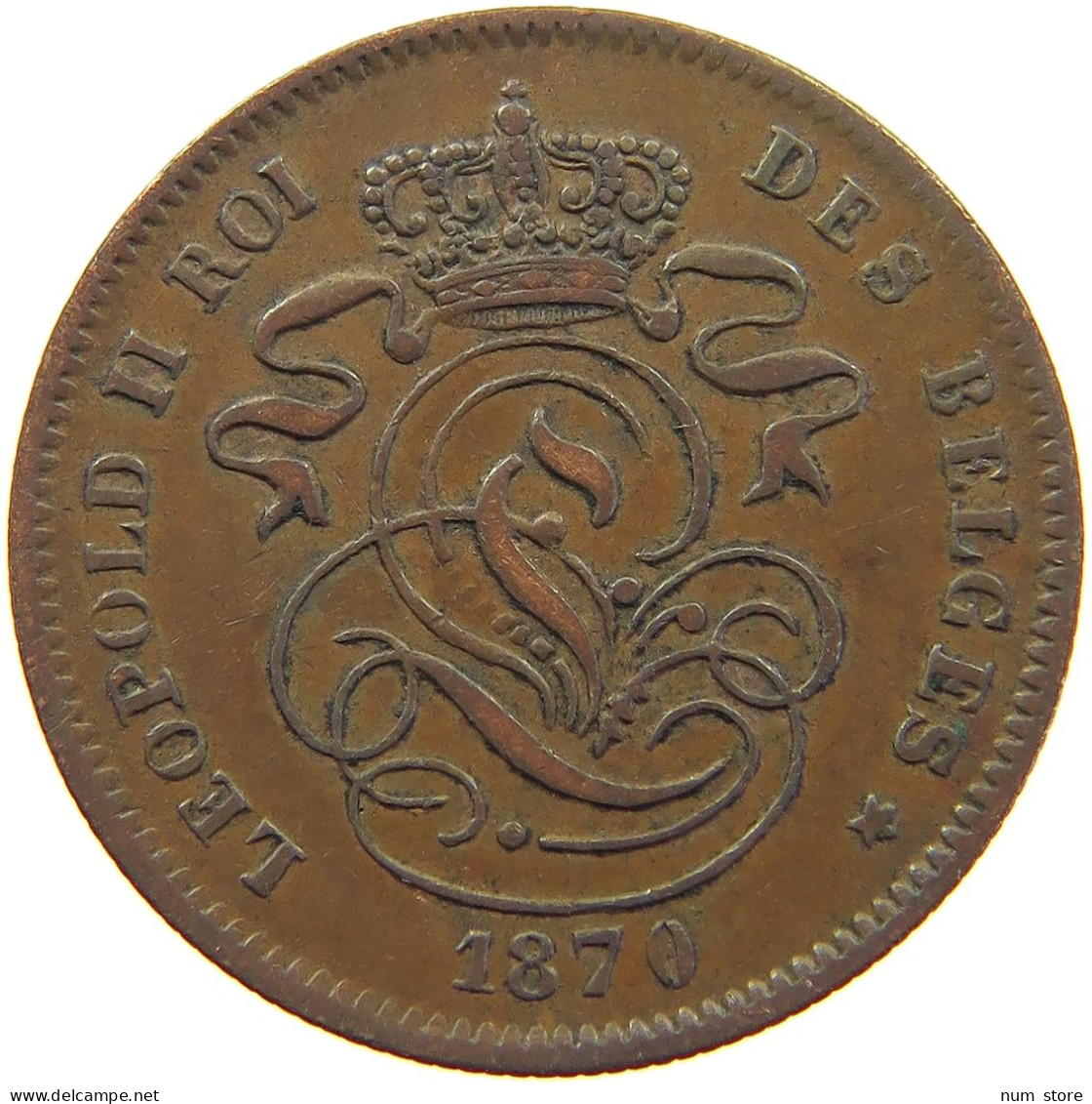 BELGIUM 2 CENTIMES 1870 #c062 0171 - 2 Cent