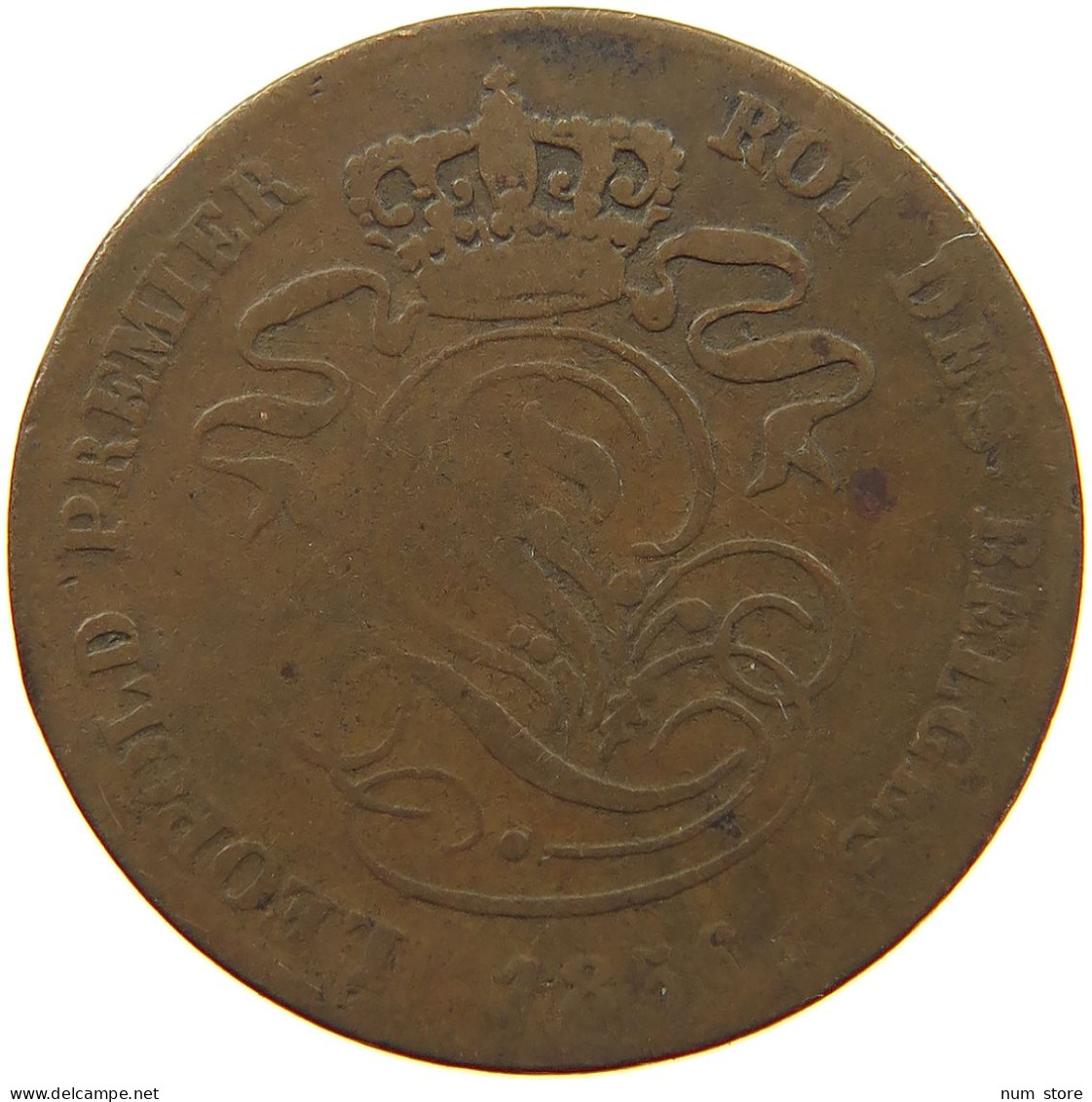 BELGIUM 2 CENTIMES 1856 #a013 0565 - 2 Cent