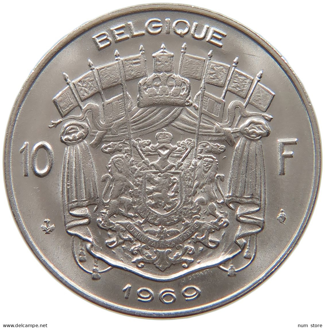 BELGIUM 10 FRANCS 1969 TOP #s079 0419 - 10 Francs