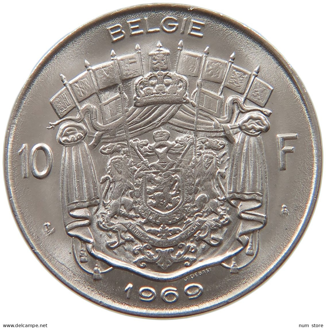 BELGIUM 10 FRANCS 1969 TOP #s079 0421 - 10 Francs